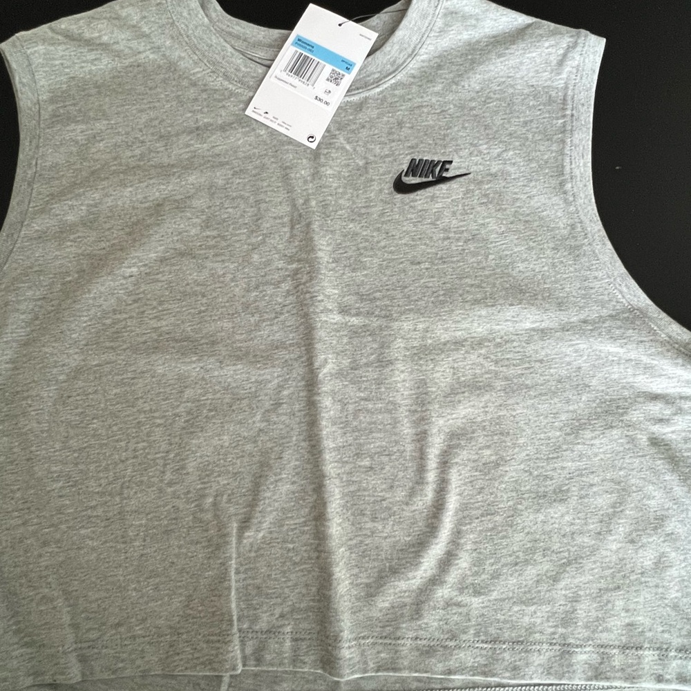 Nike Heather Gray Crop Top